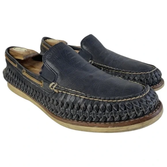 Frye Shoes Frye Mens Sully Woven Venetian Leather Loafer Sz